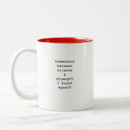 Create Your Own Custom Quote Coffee Mug Zweifarbige Tasse