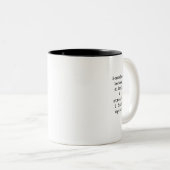 Create Your Own Custom Quote Coffee Mug Zweifarbige Tasse (VorderseiteRechts)