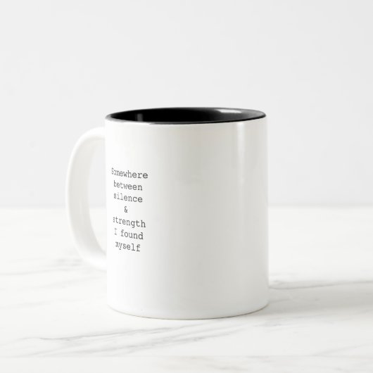 Create Your Own Custom Quote Coffee Mug Zweifarbige Tasse (Vorderseite Links)