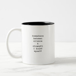 Create Your Own Custom Quote Coffee Mug Zweifarbige Tasse