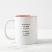 Create Your Own Custom Quote Coffee Mug Zweifarbige Tasse (Links)