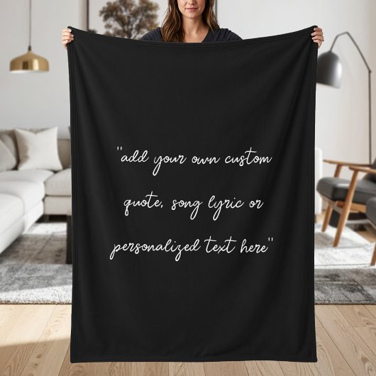 Create Your Own Custom Quote Fleecedecke