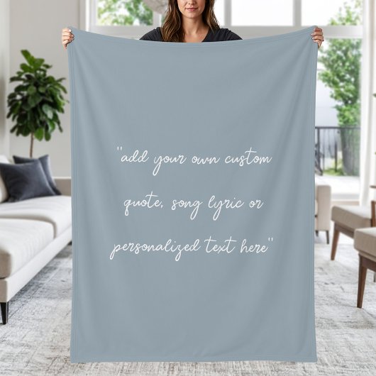 Create Your Own Custom Quote Fleecedecke