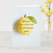 Create Your Own Custom Quote - Lemon Karte (Gelbe Blume)