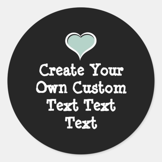 Create your own custom text runder aufkleber (Vorderseite)