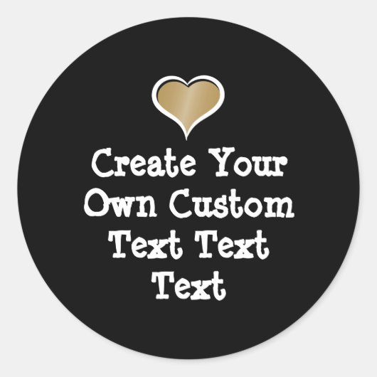 Create your own custom text runder aufkleber (Vorderseite)