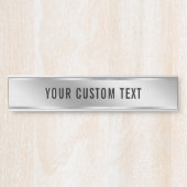 Create Your Own Custom Text Silver Template House Türschild (Vorderseite )