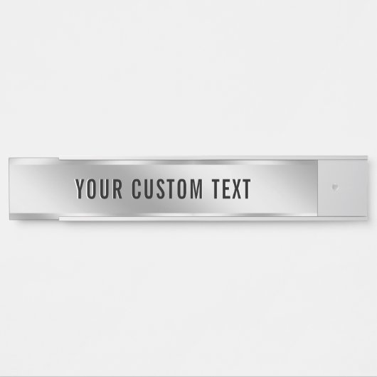 Create Your Own Custom Text Silver Template House Türschild (Vorderseite )