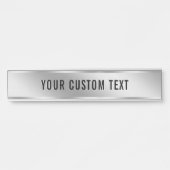 Create Your Own Custom Text Silver Template House Türschild (Vorderseite )