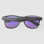 Create Your Own Custom Text Sunglasses Template (Rückseite)