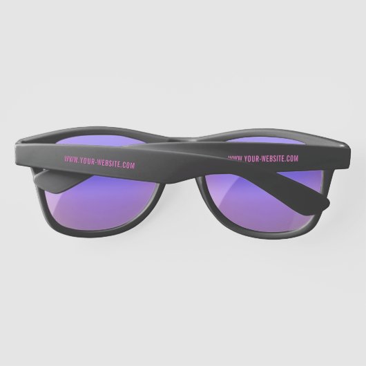 Create Your Own Custom Text Sunglasses Template (Rückseite)