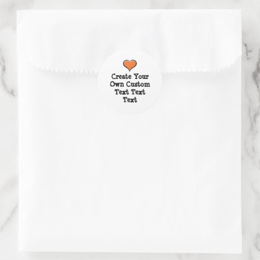 Create your own custom text white Bkgd Ver Runder Aufkleber (Tasche)