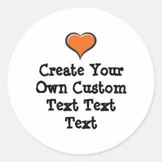 Create your own custom text white Bkgd Ver Runder Aufkleber