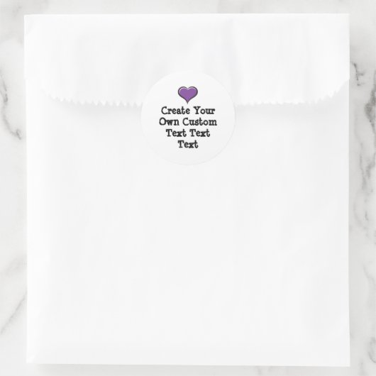 Create your own custom text white Bkgd Ver Runder Aufkleber (Tasche)