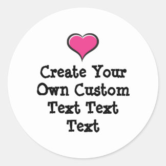 Create your own custom text white Bkgd Ver Runder Aufkleber