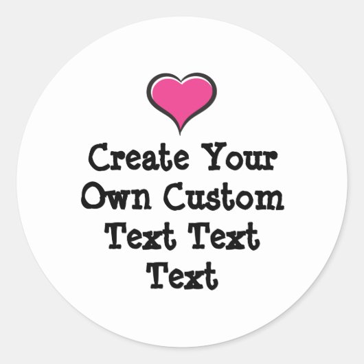 Create your own custom text white Bkgd Ver Runder Aufkleber (Vorderseite)