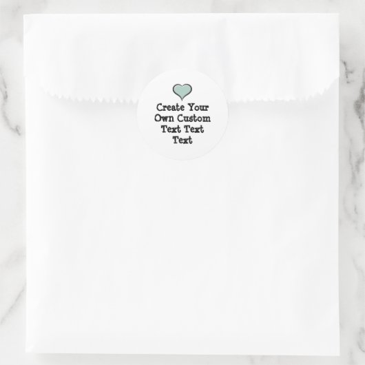 Create your own custom text white Bkgd Ver Runder Aufkleber (Tasche)