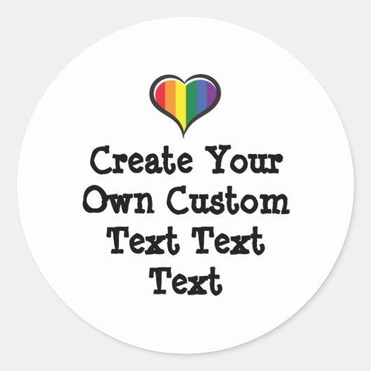 Create your own custom text white Bkgd Ver Runder Aufkleber (Vorderseite)
