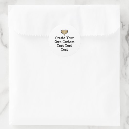 Create your own custom text white Bkgd Ver Runder Aufkleber (Tasche)