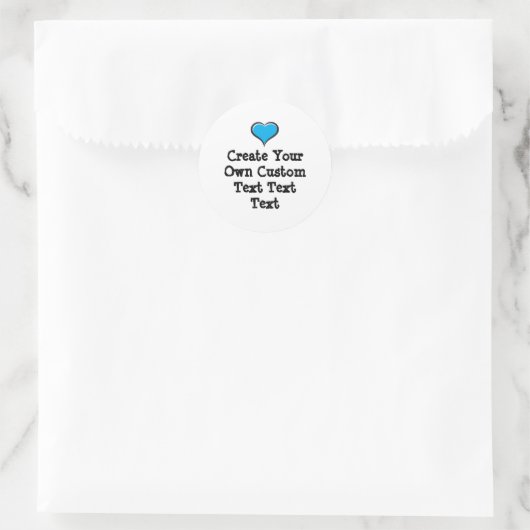 Create your own custom text white Bkgd Ver Runder Aufkleber (Tasche)