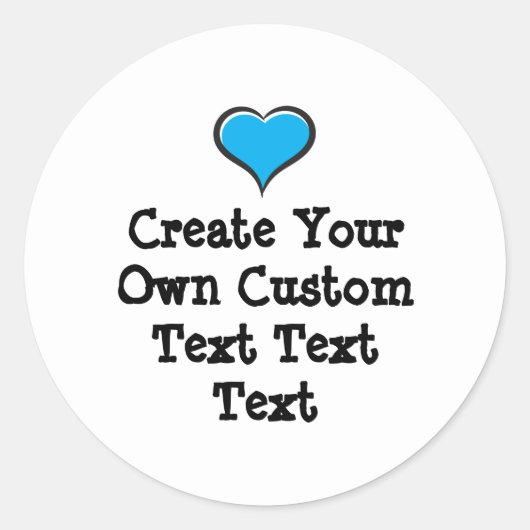 Create your own custom text white Bkgd Ver Runder Aufkleber (Vorderseite)