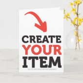 CREATE-YOUR-OWN Custom upload design Christmas Karte (Gelbe Blume)