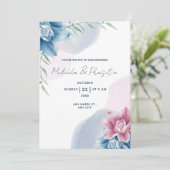 Create Your Own Custom Watercolor with Wedding Einladung (Stehend Vorderseite)