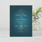 Create Your Own Custom Wedding Invitation Cards Einladung (Stehend Vorderseite)