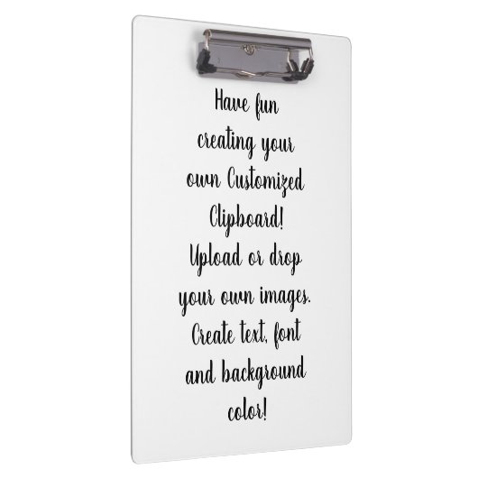 Create Your Own Customizable Personal Klemmbrett (Rechts)