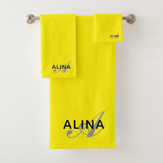 Create Your Own Customize Monogram Color Match Badhandtuch Set (Insitu)