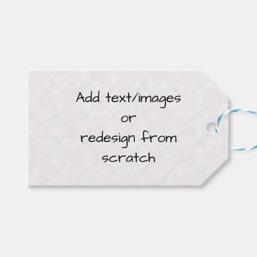 Create Your Own Customized Geschenkanhänger (Vorderseite (Horizontal))