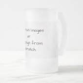 Create Your Own Customized Mattglas Bierglas (VorderseiteRechts)
