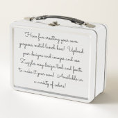 Create Your Own Customized Metall Brotdose (Vorderseite)