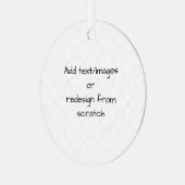 Create Your Own Customized Ornament Aus Metall (Vorderseite links)