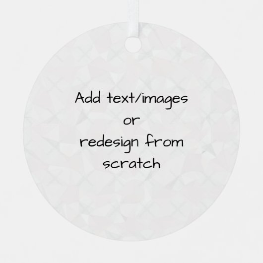 Create Your Own Customized Ornament Aus Metall (Vorderseite)
