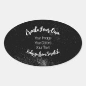 Create Your Own Customized Ovaler Aufkleber (Vorderseite)