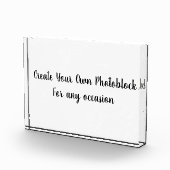 Create Your Own Customized/Personalize Foto Block (Rechts)