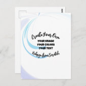 Create Your Own Customized Postkarte (Vorne/Hinten)