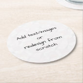 Create Your Own Customized Runder Pappuntersetzer (Angewinkelt)