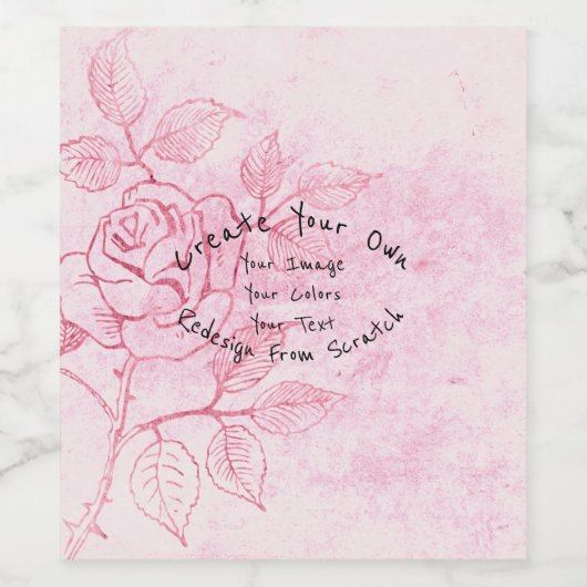 Create Your Own Customized Weinetikett (Einzelnes Label)