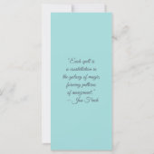 Create Your Own Cute Daisy Elephant Bookmark Card (Rückseite)