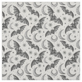 Create Your Own Cute Floral Gothic Bats Stoff