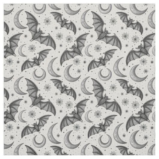 Create Your Own Cute Floral Gothic Bats Stoff (Muster)