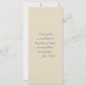 Create Your Own Cute Hedgehog Bookmark Card (Rückseite)