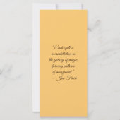 Create Your Own Cute Honey Bear Bookmark Card (Rückseite)