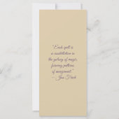 Create Your Own Cute Purple Fox Bookmark Card (Rückseite)