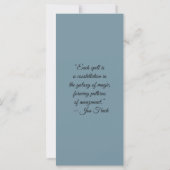 Create Your Own Cute Red Fox Bookmark Card (Rückseite)