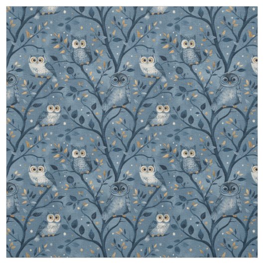 Create Your Own Cute Winter Owls Stoff (Muster)