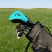 Create Your Own cyan Golf Headcover (In SItu)