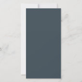 Create Your Own dark gray azure Flat Card (Vorderseite)